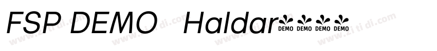 FSP DEMO   Haldar字体转换